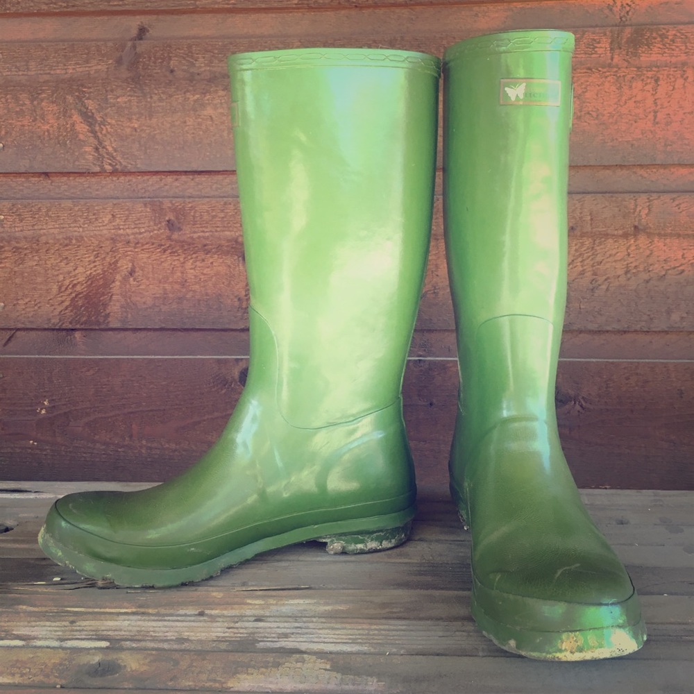 Green wellies